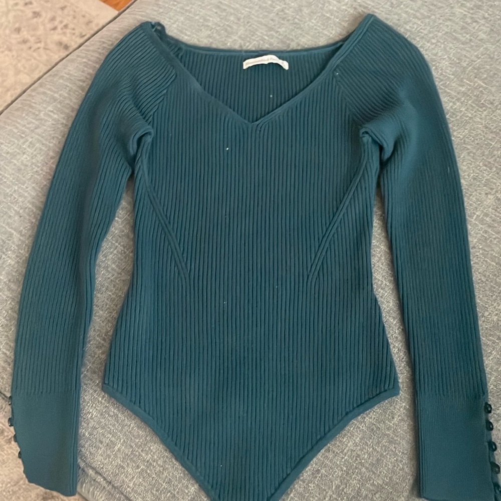 Long sleeved sweater bodysuit